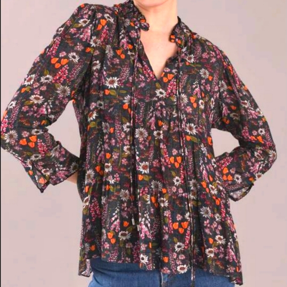 CHUFY Forever Patagonia Collection Donna Blouse in Valdes Navy Floral Si… - Picture 1 of 16